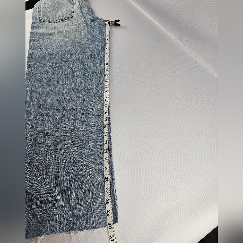 rag & bone Featherweight Logan Straight Mid-Rise Wide-Leg Jeans Size 30 - Picture 14 of 15